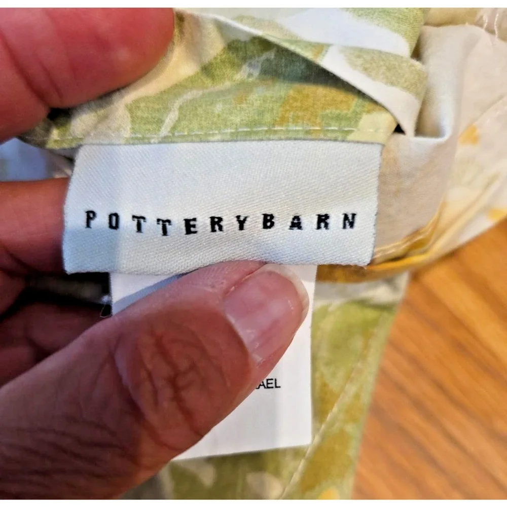 Pottery Barn Sunflower Floral Duvet Full Queen 2 Shams Cottagecore Yellow 3pc